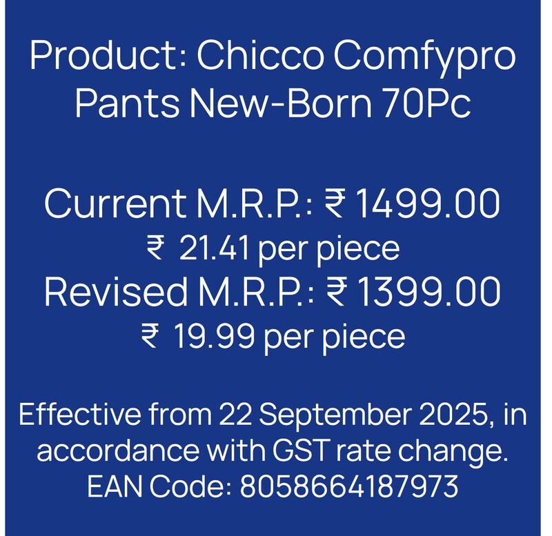 Chicco Comfypro Pants New-Born 70 Pc image number 8